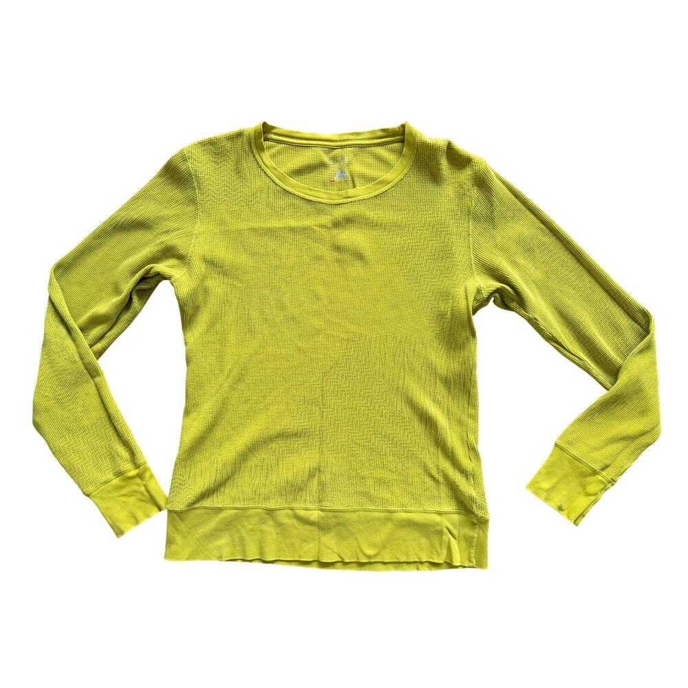 Nike ACG All Conditions Gear Women's Longsleeve Top Baselayer Waffle-Knit Neon L